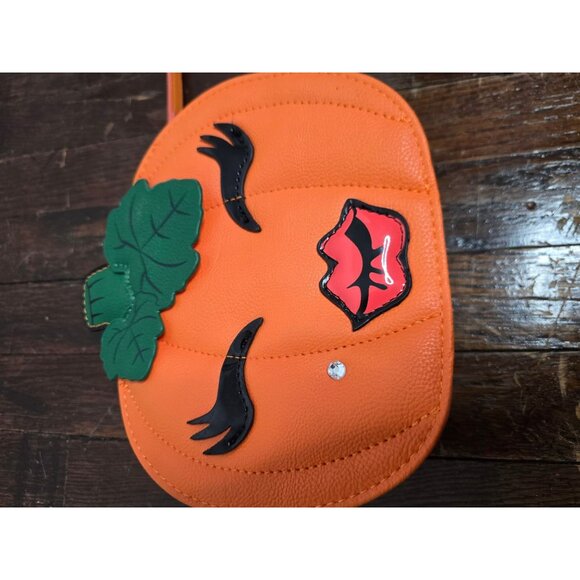 Betsey Johnson Halloween Kitsch Pumpkin Crossbody Purse - Picture 2 of 13